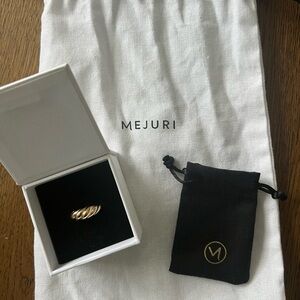 Mejuri 14k Gold Croissant Ring